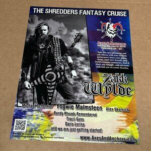Zakk Wylde - Axes & Anchors - 2015 Print Advertisement
